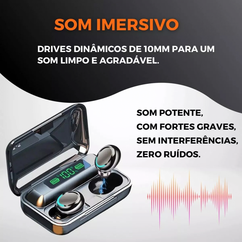 Kit Relógio Smartwatch D20 Pró Y68 + Fone de Ouvido sem Fio M10