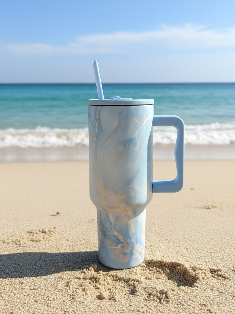 Copo Térmico 1.2L Inox com Canudo Antivazamento Mantém Bebidas Frias e Quentes • Várias Cores