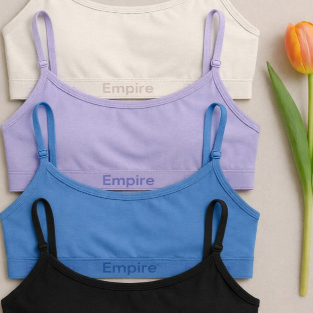 Kit 4 Top Feminino Forrado de Microfibra Sutiã Sem Bojo Top Fitness Adulto Juvenil