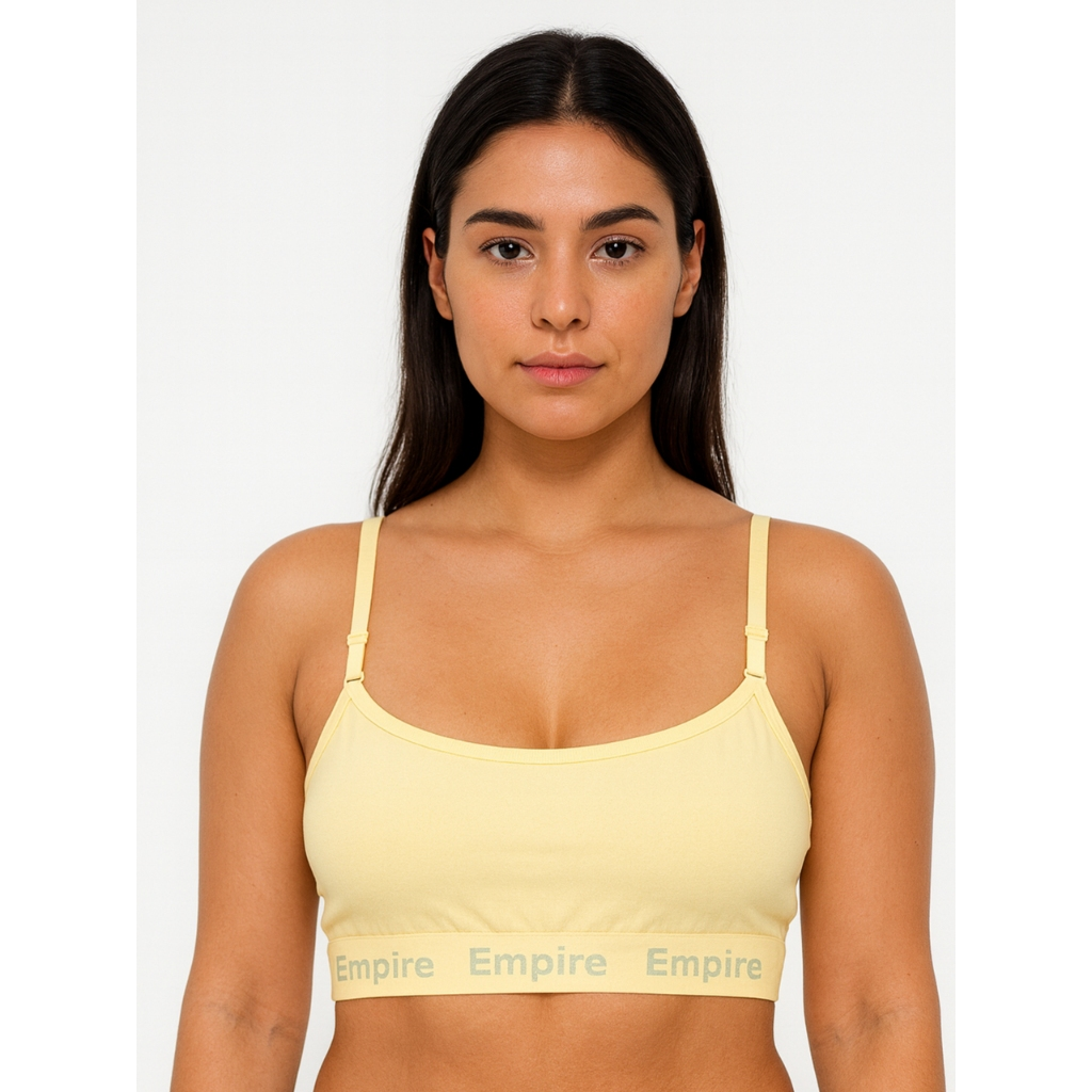 Kit 4 Top Feminino Forrado de Microfibra Sutiã Sem Bojo Top Fitness Adulto Juvenil