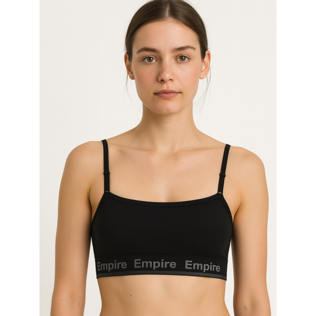 Kit 4 Top Feminino Forrado de Microfibra Sutiã Sem Bojo Top Fitness Adulto Juvenil